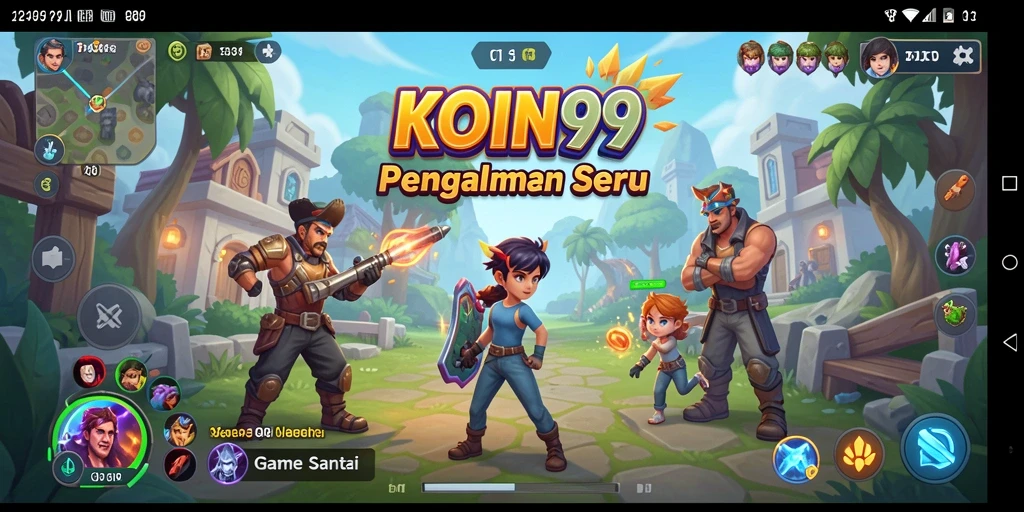 Screenshot menampilkan gameplay seru dari KOIN99 dengan grafis menarik.