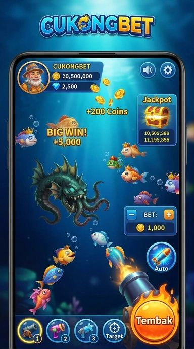 Screenshot fitur unggulan dari aplikasi cukongbet.
